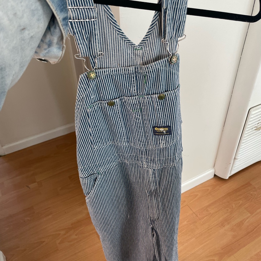 Osh Kosh Bgosh Blue White Striped Overalls (Vintage)